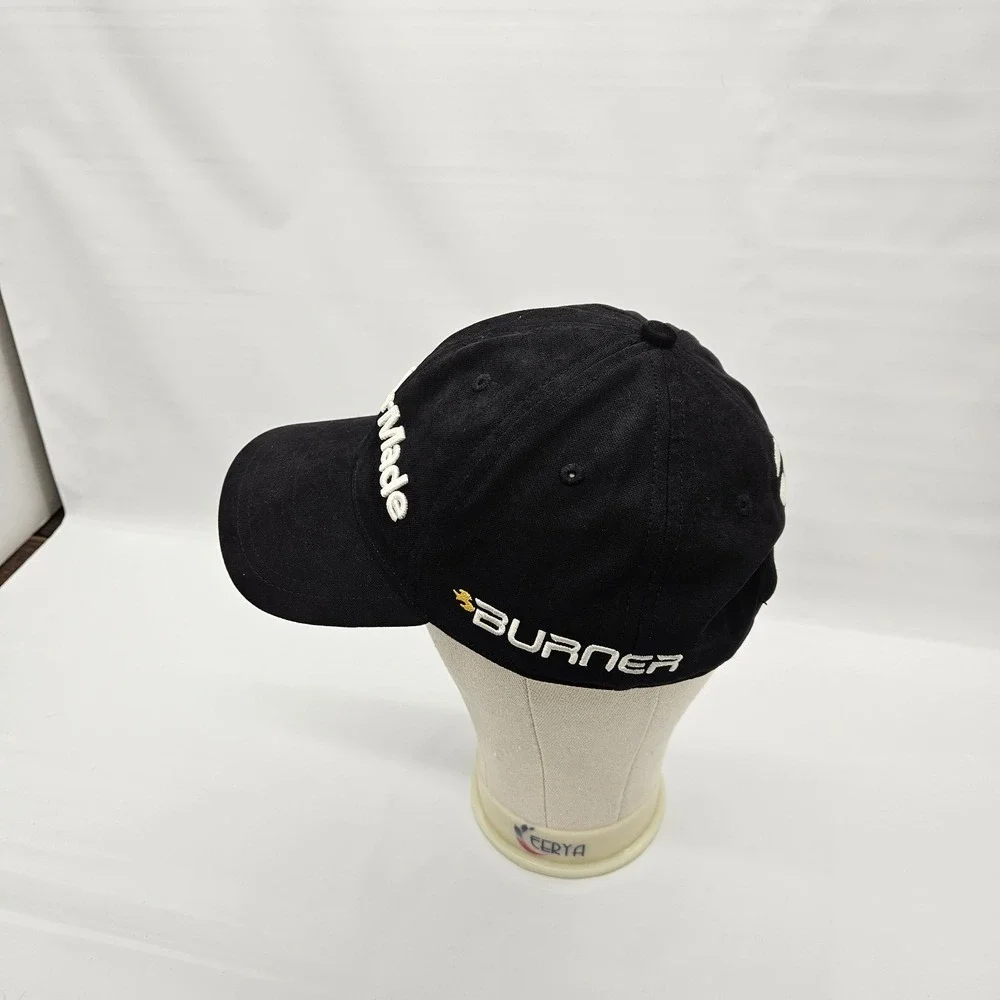TaylorMade Hat‎ Strapback Golf Cap Mens Black Burner TMAX Gear Lightweight